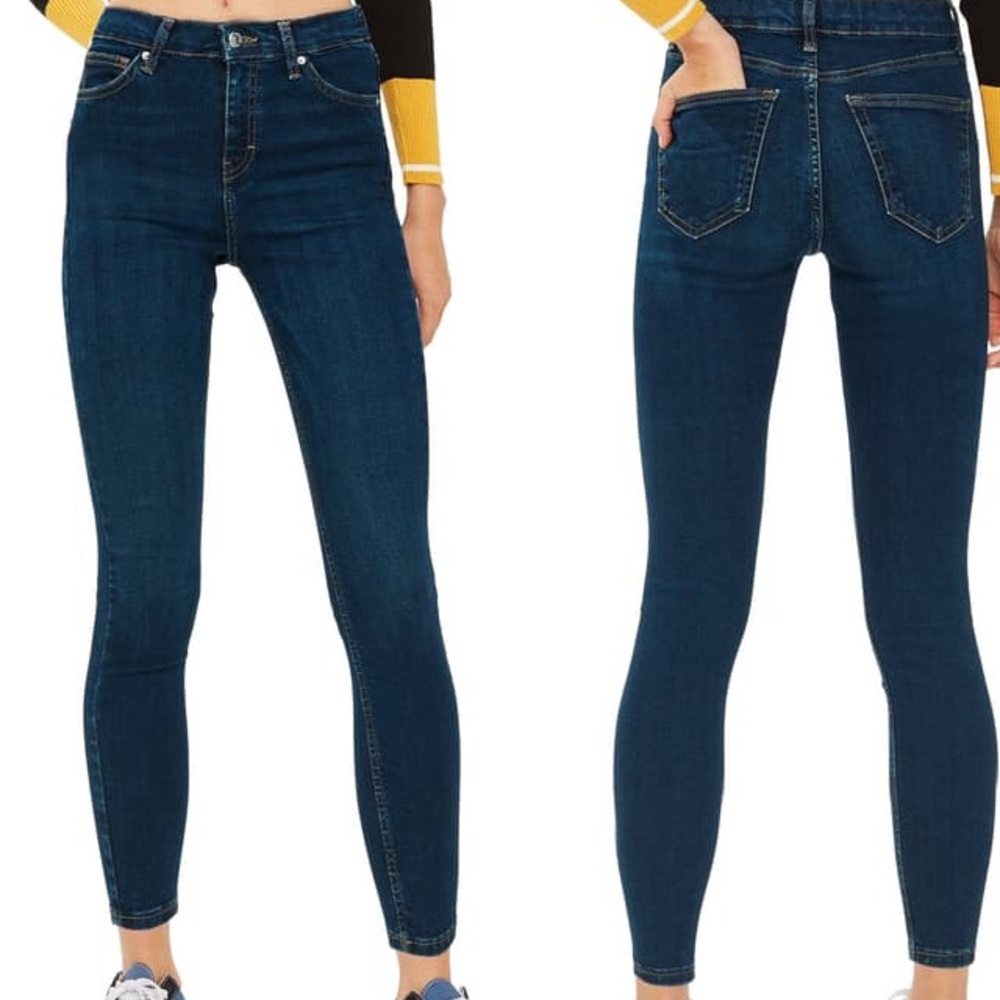 Topshop Jamie Dark Denim Skinny Jeans
